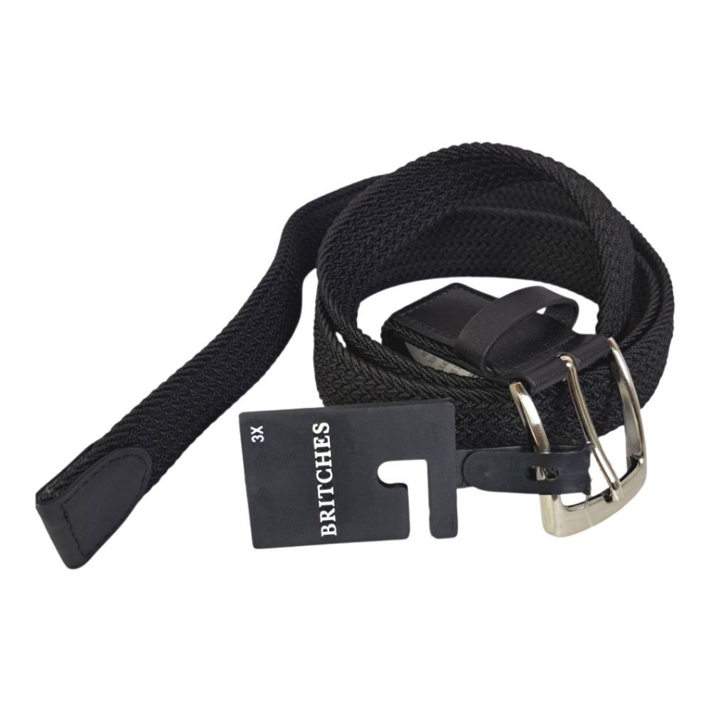 Britches Black Braided Men's Plus size Belt